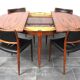 Table et chaises en palissandre Møller modèle 80 par Niels Otto (NO) Møller pour JL Møllers, années 1960, ensemble de 5.
