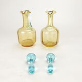 Old pair of George Sand decanters, Cristal de Portieux