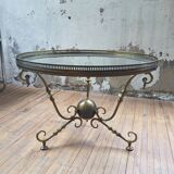 Brass coffee table by Petitot