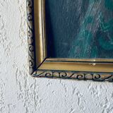 Orientalist painting on cardboard