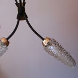 Lustre 4 tulips and brass