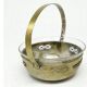 Silver-plated brass sugar bowl from Berndorf, Germany, 1920s