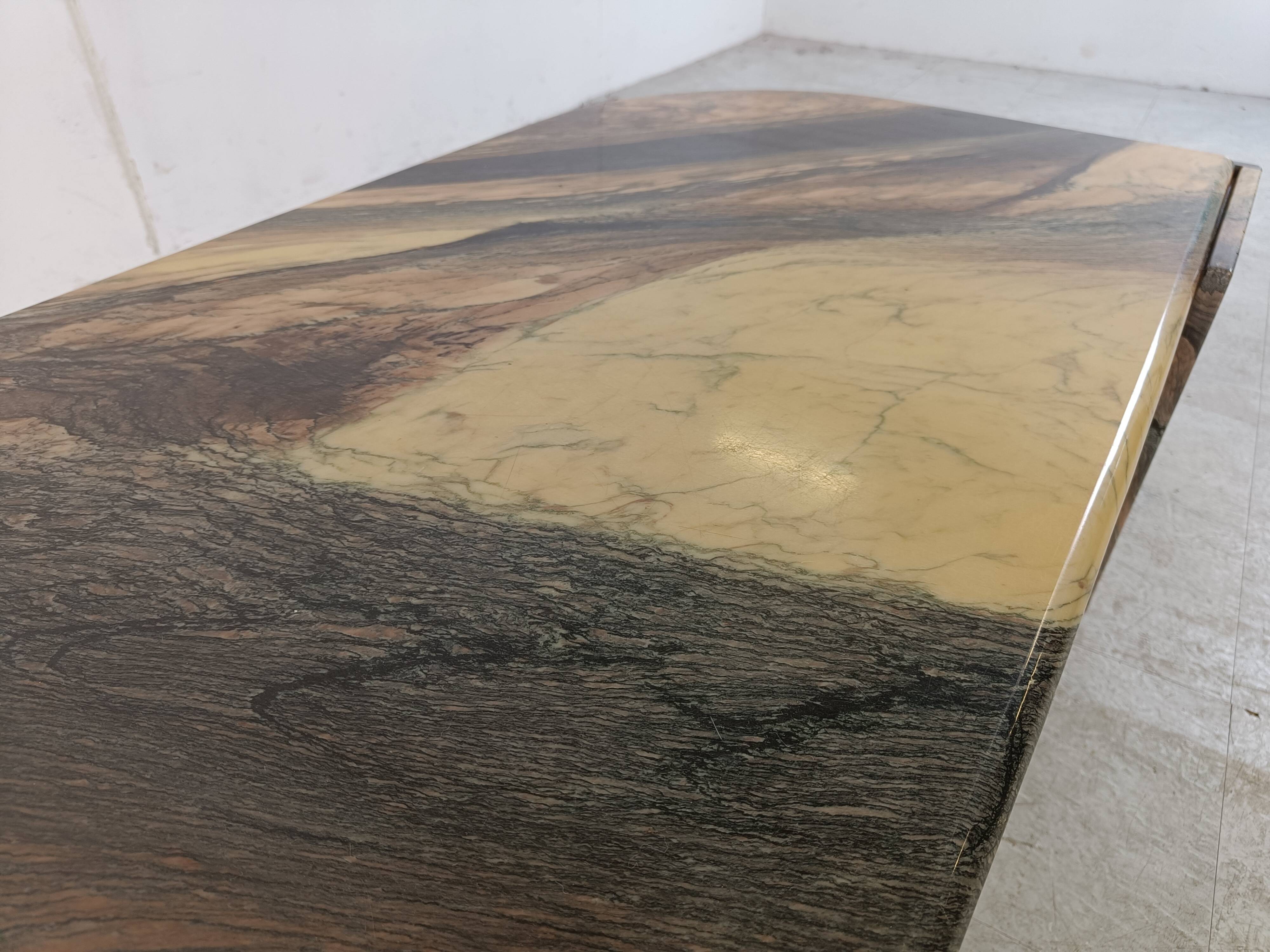 Vintage marble coffee table, 1970s