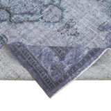 Hand-knotted rustic anatolian 1980s 174 cm x 280 cm grey carpet
