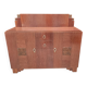 Art Deco buffet by Saddier & Fils in solid rosewood and veneer.