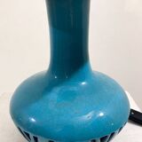 Mid-Century Blue Ceramic Table Lamp
