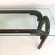 Vintage black/red wood console