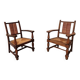 Paire de fauteuils néo-basque