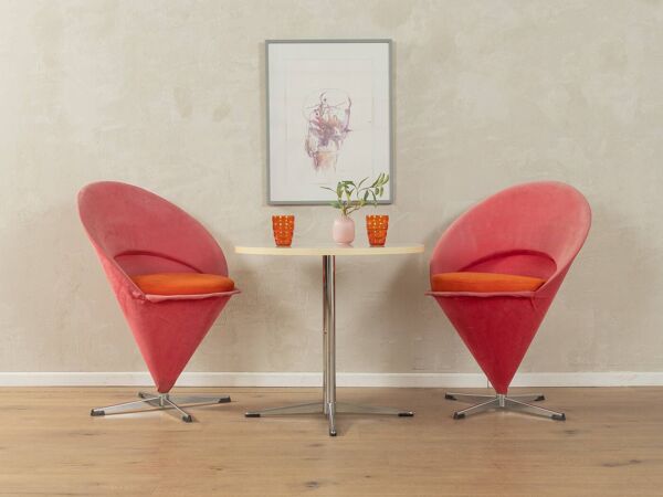 Chaises coniques de Verner Panton pour Gebrüder Nehl, lot de 2