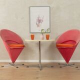 Chaises coniques de Verner Panton pour Gebrüder Nehl, lot de 2