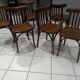 Suite of 6 chairs of Vintage Bistrot 1960s