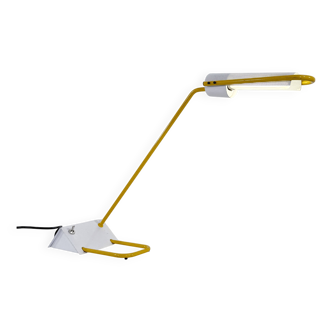 Lampe de bureau jaune de Candle, 1980