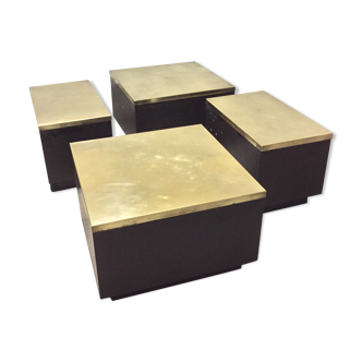 Tables basses en laiton