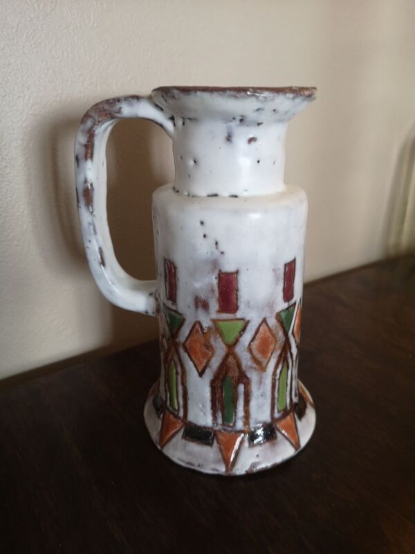 Vase pichet en céramique signé Fernande Kohler Vallauris années 1950-60