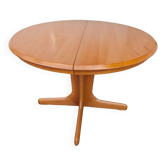 Table à manger ronde vintage extensible - Bois - Table extensible - Table à manger