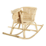 Rattan rocking chair with sheep's head for children SHEEP