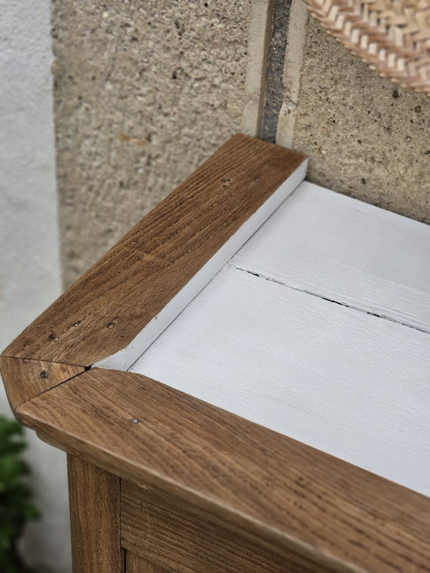 Solid oak sideboard top, hade made creation | elea