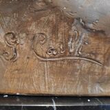 Bust of Mermoz in plaster by Giuseppe Carli (1915-1987)