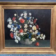Rudi de Vos. Nature morte aux fleurs.