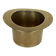 Champagne cooler shaped like a brass top hat.