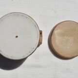 Confit pot in beige sandstone