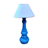 Blue opaline lamp 1960