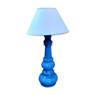 Blue opaline lamp 1960