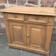 Low vintage rustic fir buffet