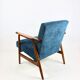 Fauteuil vintage, années 70 bleu - marine comme Lis