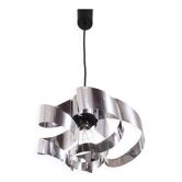 Space age pendant light stainless steel blades
