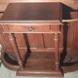 Walnut coat rack wardrobe