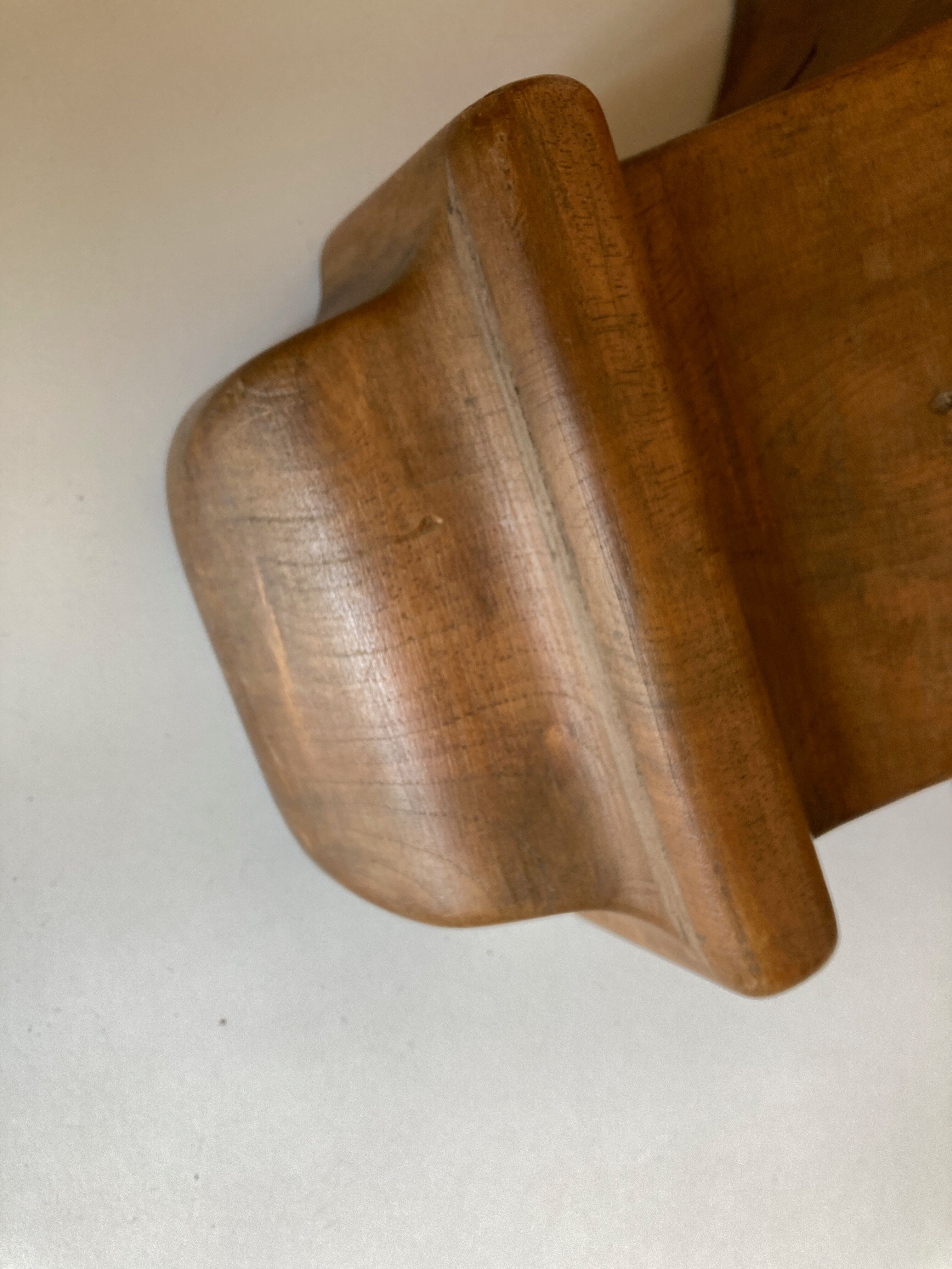 Neo classical console 19th shelf in solid oak