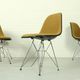 Set of 4 Yellow Herman Miller Original Vintage Eames Upholstered DSR Dining Side Chair, 1960s
