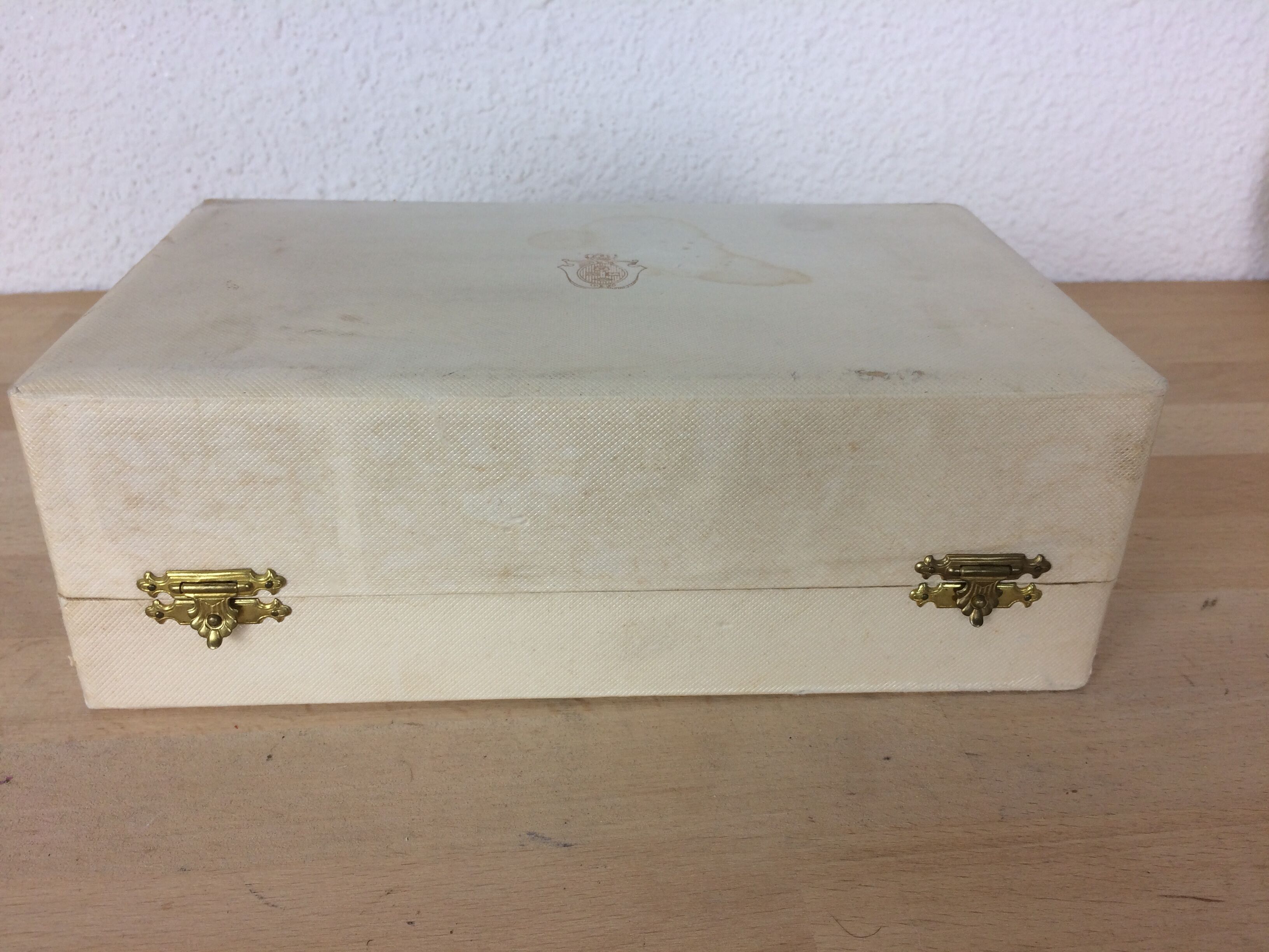 Christofle silver metal box, birth or baptism