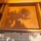 Green leather top desk