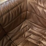 Chauffeuse cuir Togo ligne roset