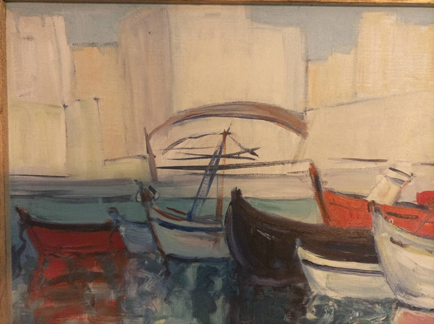 Oil on canvas signed Nathalie Pogarieloff