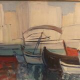 Oil on canvas signed Nathalie Pogarieloff
