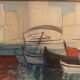 Oil on canvas signed Nathalie Pogarieloff