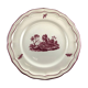 Assiette Gien paysages roses
