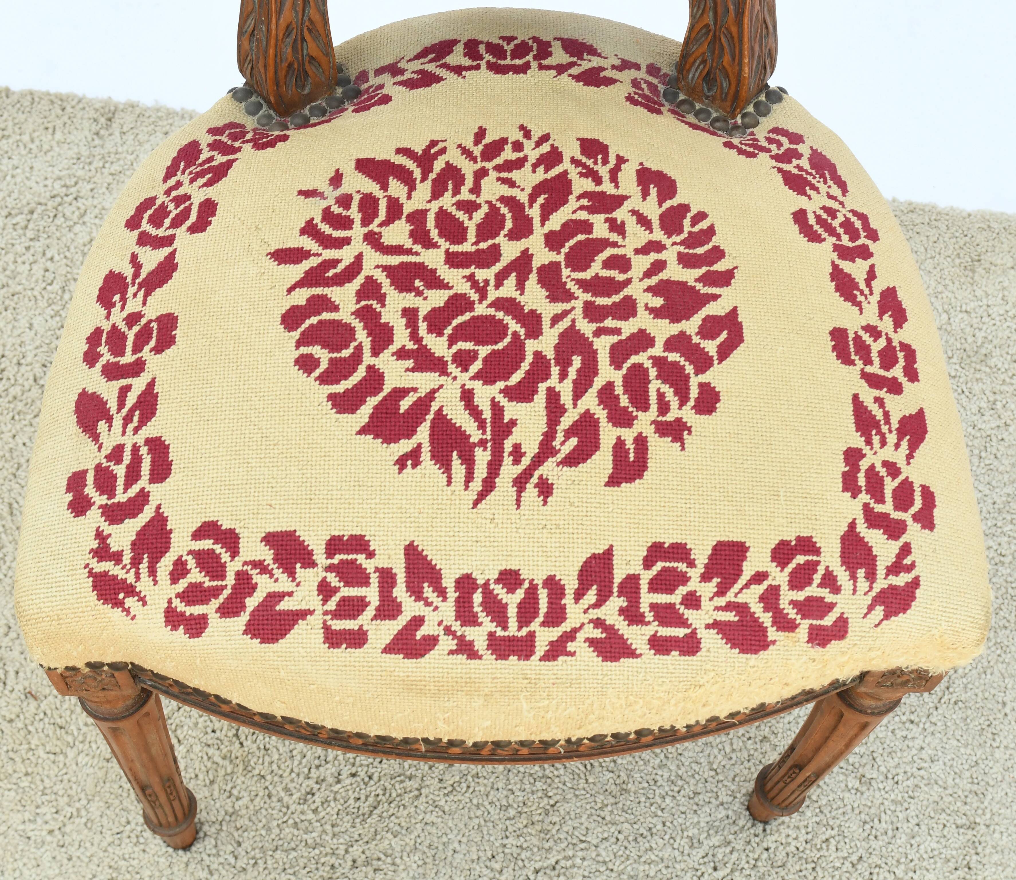 Pair of Louis XVI style chairs