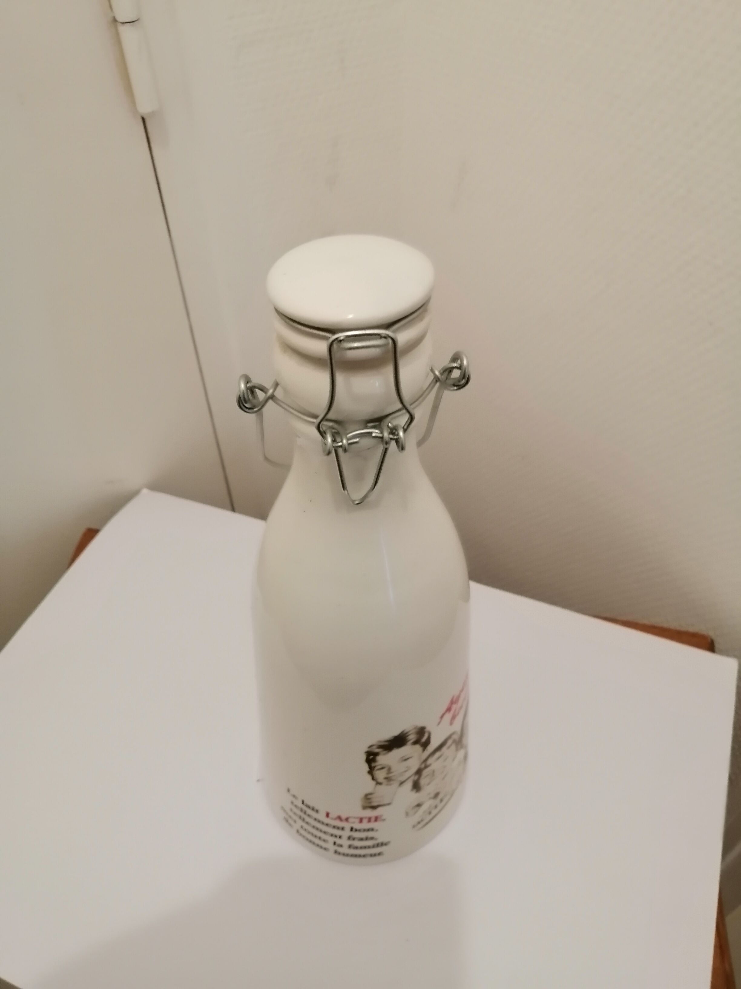 Vintage ceramic milk bottle