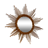 Rattan mirror
