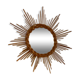 Miroir en rotin