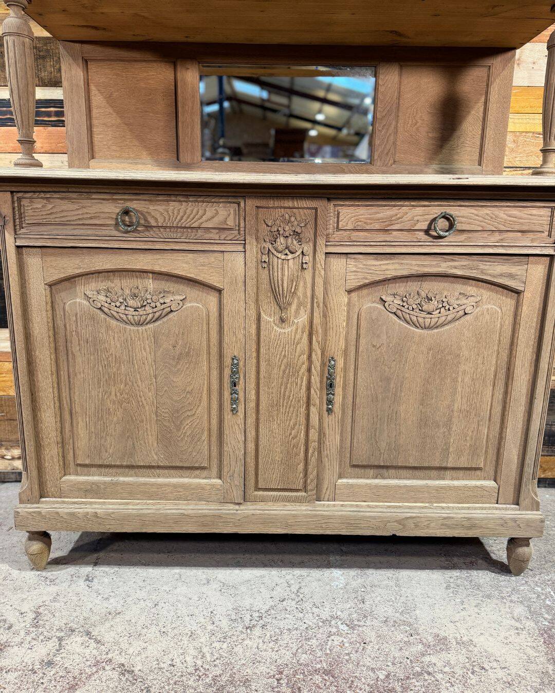 Antique oak sideboard
