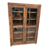 Old Burmese teak display case