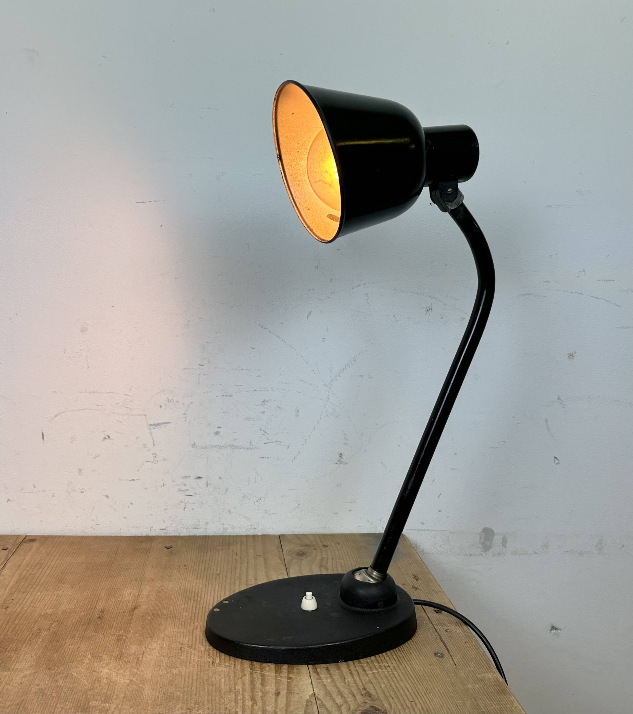 Vintage Black Table Lamp by Christian Dell for BUR Bunte & Remmler, 1930s