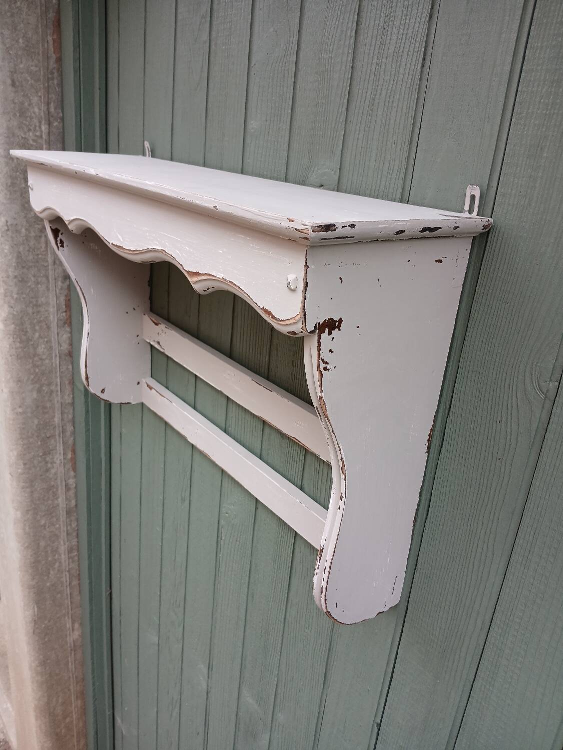 Étagère murale ancienne en bois