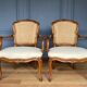 SUITE 4 ARMCHAIRS FRENCH PARIS LOUIS XV ERA STAMP FALCONET