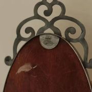 Pair of Swedish Tin Wall Sconces, Mid-Century Style with Mirror by Svenskt - Tenn